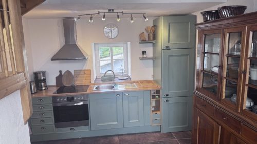 gemütliche Küche in der Scheune